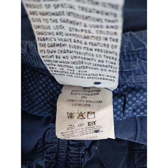 40 Weft Navy Blue Drawstring Casual Shorts Men's Size 40X11 - Picture 9 of 11